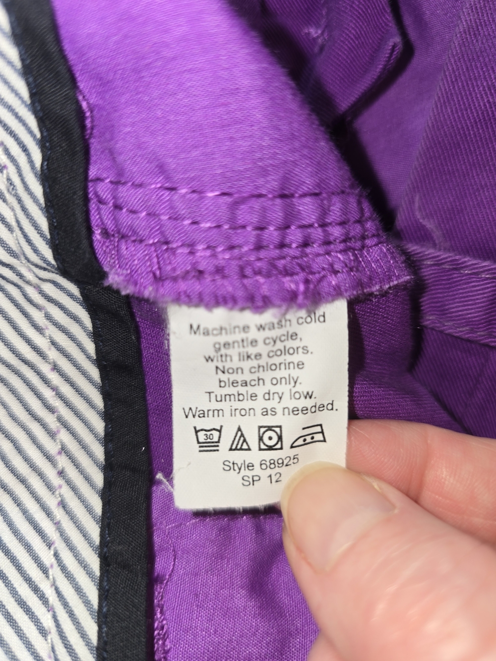 J. Crew Purple Women's Chino Shorts - Picture 4 of 4